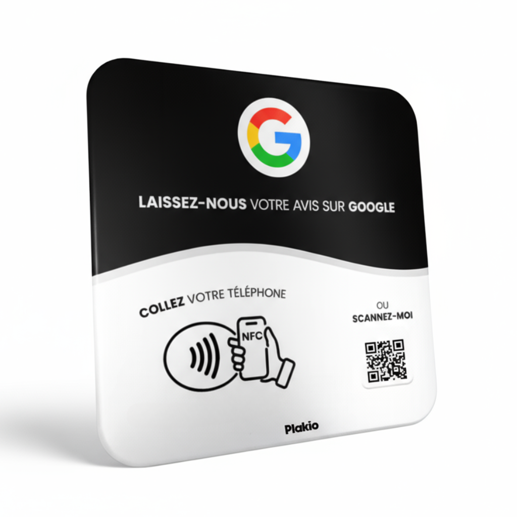 Plaque d'avis Google