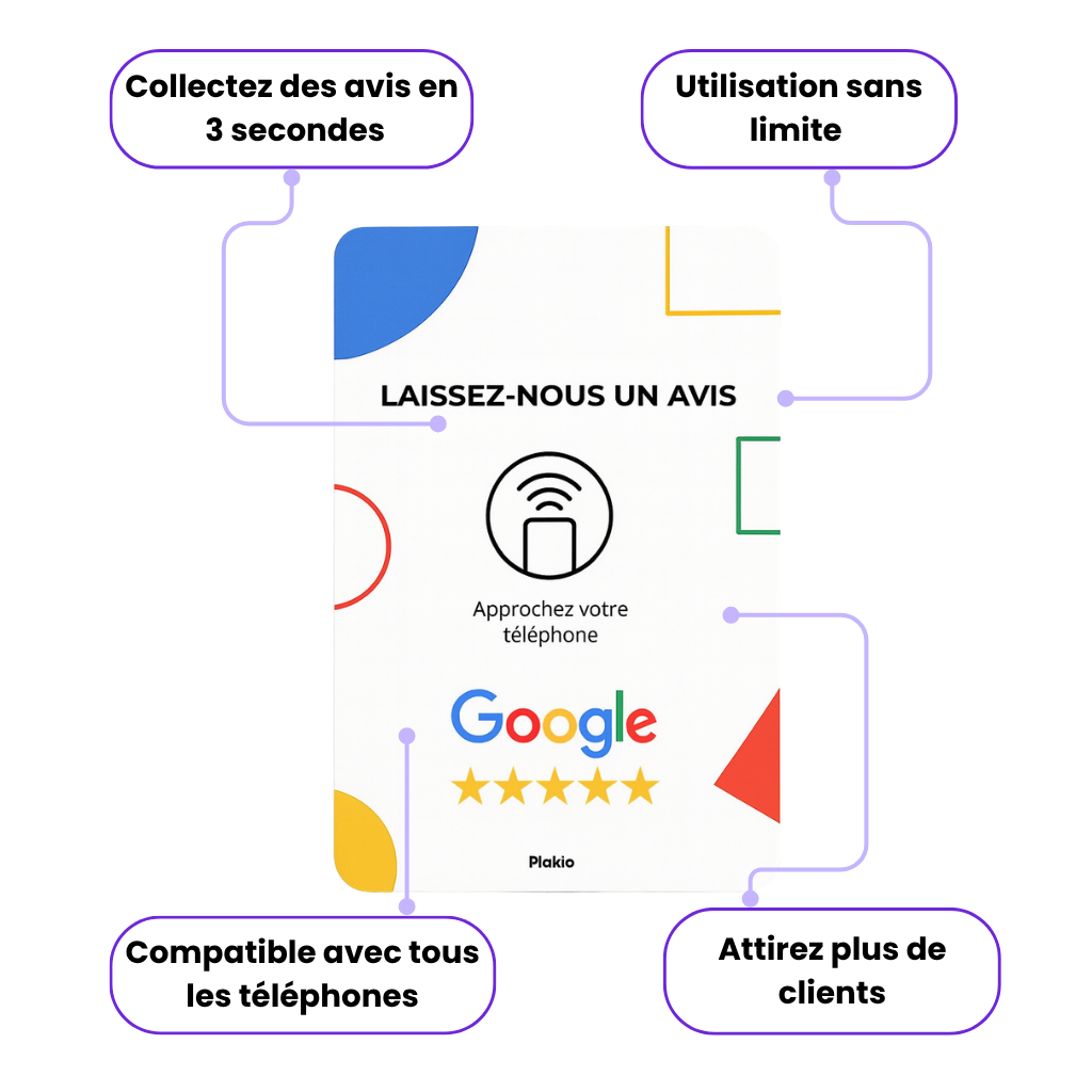 Carte d'avis Google