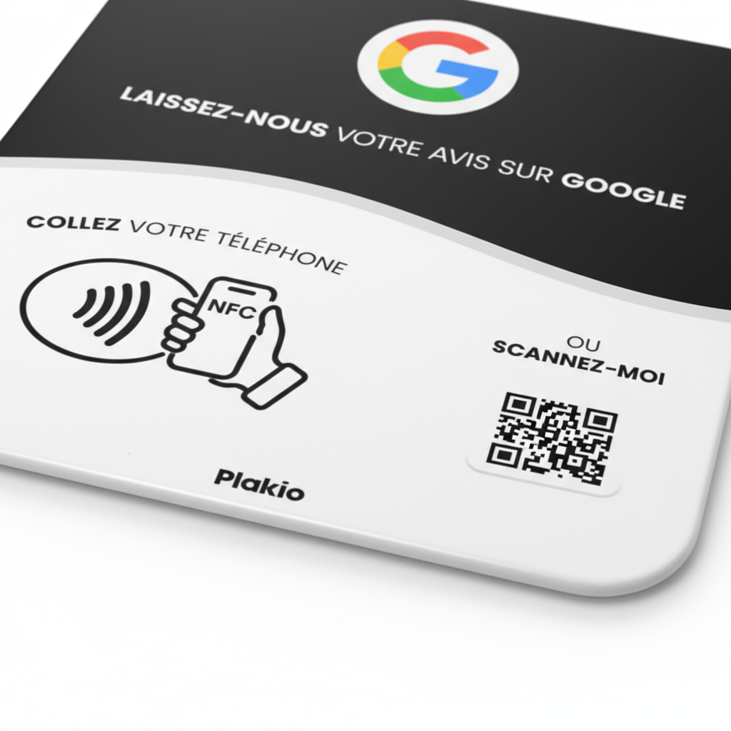 Plaque d'avis Google