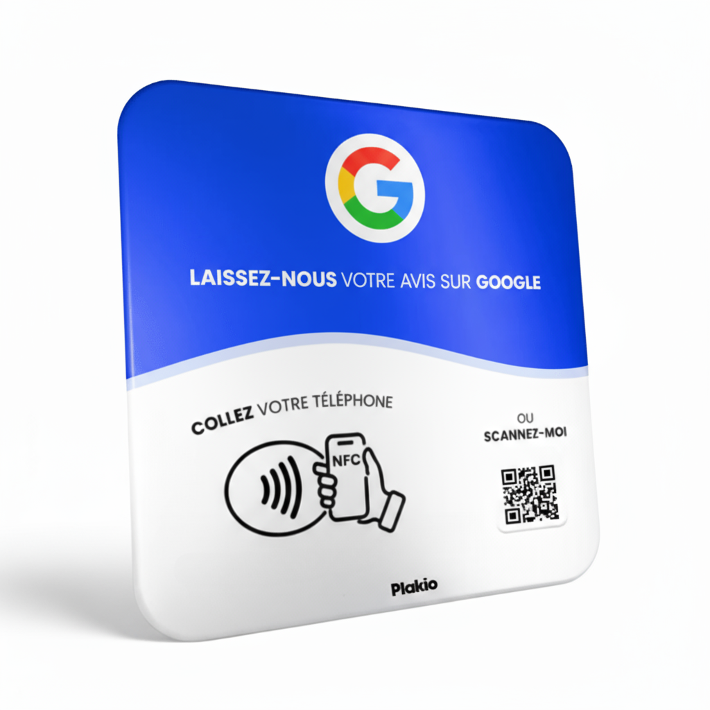 Plaque d'avis Google