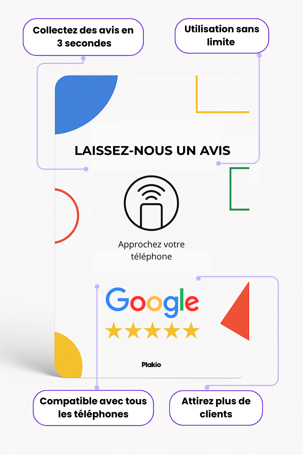 Carte d'avis Google